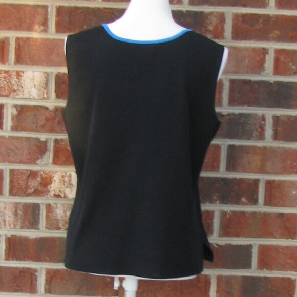 Ming Wang sleeveless sweater shell top Medium pullover luxury style soft - Picture 7 of 8